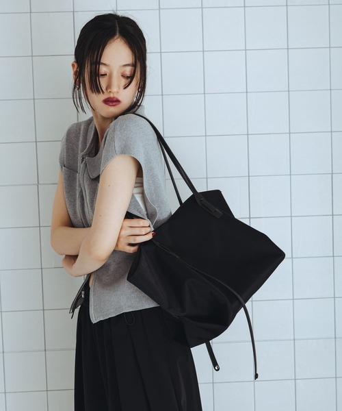 ブラックナイロン トートバッグ ナイロントートバッグ【A4サイズ】 (SLC-24-01010) | | 紳士服