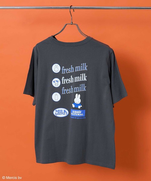セール】miffy/ミッフィー miffy ミルク プリントTシャツ