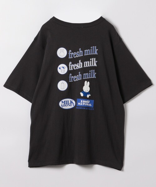 セール】miffy/ミッフィー miffy ミルク プリントTシャツ