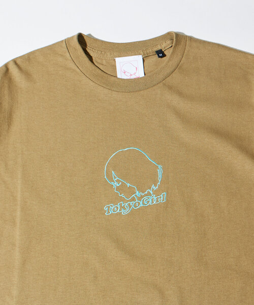 TOKYOGIRL（トーキョーガール）の「【25色展開/2サイズ】TOKYOGIRL/東京ガールロゴTEE（Tシャツ/カットソー・レディース・ブラック/グリーン系その他2/ボルドー/ダークブラウン/ホワイト/ピンク/ライム/グリーン/ライトグレー/パープル系その他/キャメル/オレンジ/イエロー/パープル/ブルー系その他/ネイビー/ミント/サンドベージュ/グリーン系その他/ライトグリーン/ローズ/ブルー/チャコールグレー/グレー/スカイブルー・MEDIUM/LARGE）」の21枚目の写真