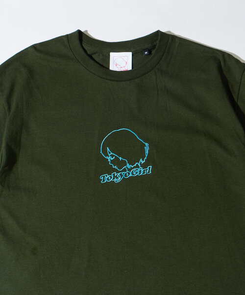 TOKYOGIRL（トーキョーガール）の「【25色展開/2サイズ】TOKYOGIRL/東京ガールロゴTEE（Tシャツ/カットソー・レディース・ブラック/グリーン系その他2/ボルドー/ダークブラウン/ホワイト/ピンク/ライム/グリーン/ライトグレー/パープル系その他/キャメル/オレンジ/イエロー/パープル/ブルー系その他/ネイビー/ミント/サンドベージュ/グリーン系その他/ライトグリーン/ローズ/ブルー/チャコールグレー/グレー/スカイブルー・MEDIUM/LARGE）」の13枚目の写真