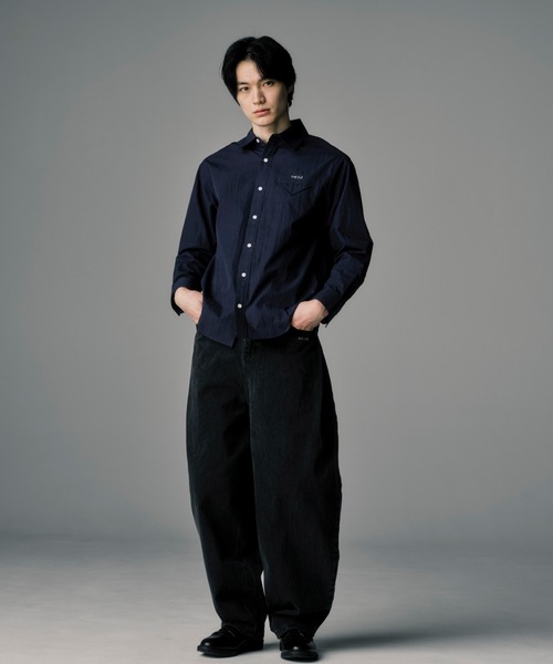 THE CLE(ザクレ)の「BUGGY BALLOON DENIM / バギーバルーンデニム【バギー】【バルーン】 ワイドデニム デニムパンツ ジーンズ メンズ(デニムパンツ・メンズ・ブラック・SMALL/MEDIUM/LARGE)」の6枚目の写真