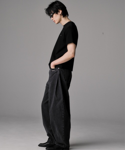 THE CLE(ザクレ)の「BUGGY BALLOON DENIM / バギーバルーンデニム【バギー】【バルーン】 ワイドデニム デニムパンツ ジーンズ メンズ(デニムパンツ・メンズ・ブラック・SMALL/MEDIUM/LARGE)」の12枚目の写真