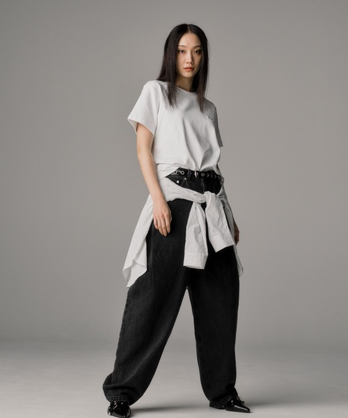THE CLE(ザクレ)の「BUGGY BALLOON DENIM / バギーバルーンデニム【バギー】【バルーン】 ワイドデニム デニムパンツ ジーンズ メンズ(デニムパンツ・メンズ・ブラック・SMALL/MEDIUM/LARGE)」の2枚目の写真