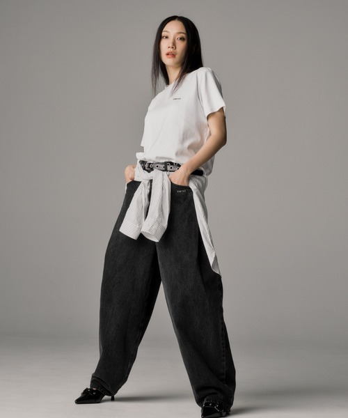 THE CLE(ザクレ)の「BUGGY BALLOON DENIM / バギーバルーンデニム【バギー】【バルーン】 ワイドデニム デニムパンツ ジーンズ メンズ(デニムパンツ・メンズ・ブラック・SMALL/MEDIUM/LARGE)」の8枚目の写真