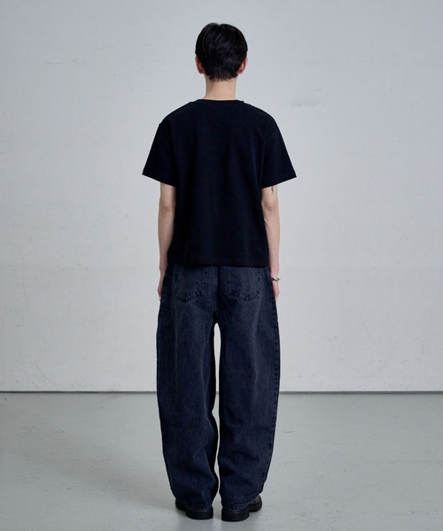 THE CLE(ザクレ)の「BUGGY BALLOON DENIM / バギーバルーンデニム【バギー】【バルーン】 ワイドデニム デニムパンツ ジーンズ メンズ(デニムパンツ・メンズ・ブラック・SMALL/MEDIUM/LARGE)」の16枚目の写真