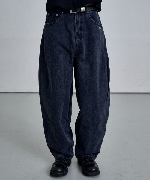 THE CLE(ザクレ)の「BUGGY BALLOON DENIM / バギーバルーンデニム【バギー】【バルーン】 ワイドデニム デニムパンツ ジーンズ メンズ(デニムパンツ・メンズ・ブラック・SMALL/MEDIUM/LARGE)」の17枚目の写真