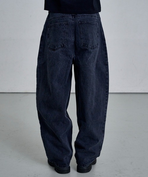 THE CLE(ザクレ)の「BUGGY BALLOON DENIM / バギーバルーンデニム【バギー】【バルーン】 ワイドデニム デニムパンツ ジーンズ メンズ(デニムパンツ・メンズ・ブラック・SMALL/MEDIUM/LARGE)」の18枚目の写真