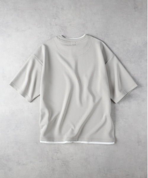 Right-on(ライトオン)の「NEOSARTIC(ネオサーティック)【メンズ】フェイクレイヤードTシャツ(Tシャツ/カットソー・メンズ・ライトベージュ/ブラック/ブルー・L/XL/M)」の7枚目の写真