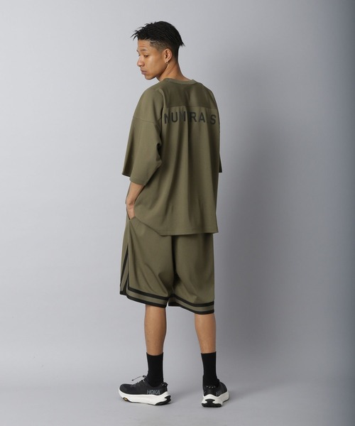 NUMERALS(ヌメラルズ)の「【NUMERALS】メッシュフットボールTシャツ(Tシャツ/カットソー・メンズ・グレー/ブラック/カーキ・MEDIUM/LARGE)」の11枚目の写真
