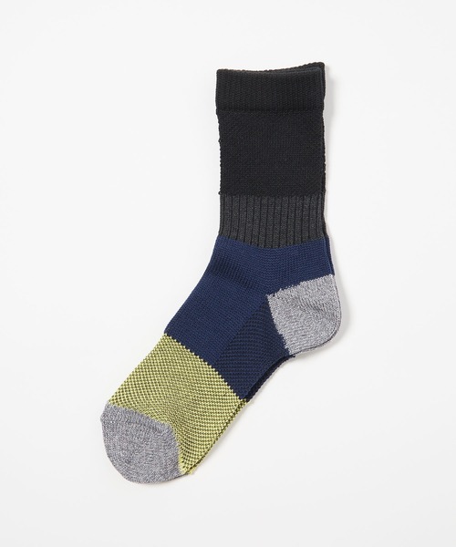 gomme（ゴム）の「カラーブロックソックス（ソックス/靴下・レディース・グレー/ブルー/ブラック/レッド・FREE）」の9枚目の写真