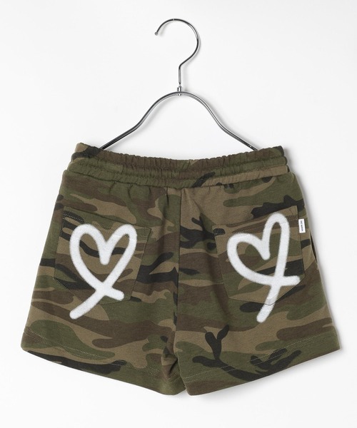10C REPIPI（ジューシーレピピ）の「【10C REPIPI】BACKハートスプレーショートパンツ（その他パンツ・キッズ・グレー/ブラック/カモフラージュ・120cm/130cm/110cm）」の9枚目の写真