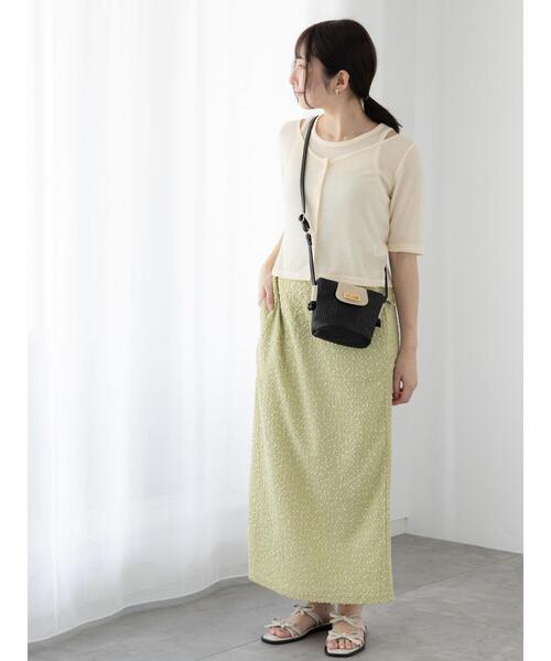 Te chichi TERRASSE(テチチテラス)の「シアーテレコレイヤードアンサンブル《2025summer catalog item》(その他トップス・レディース・ブラック/オフホワイト/ブルー・F)」の6枚目の写真