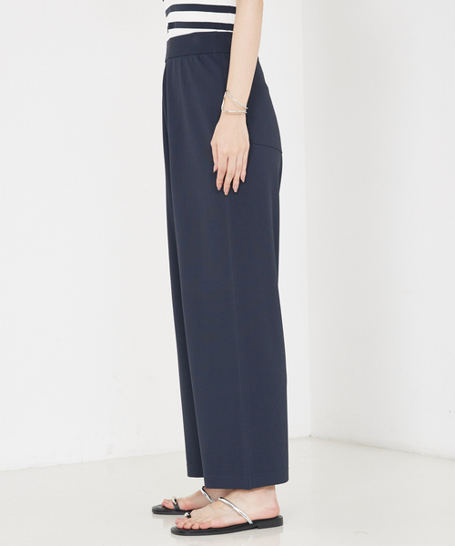 qualite(カリテ)の「【接触冷感】レーヨンストレッチニットパンツ/夏服/サマーニット/カセット服/セットアップ対応(その他パンツ・レディース・ブラウン/チャコールグレー・36/38)」の13枚目の写真