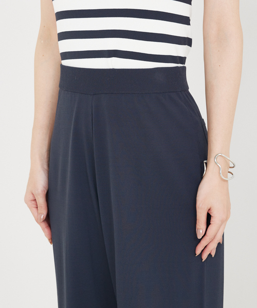 qualite(カリテ)の「【接触冷感】レーヨンストレッチニットパンツ/夏服/サマーニット/カセット服/セットアップ対応(その他パンツ・レディース・ブラウン/チャコールグレー・36/38)」の16枚目の写真