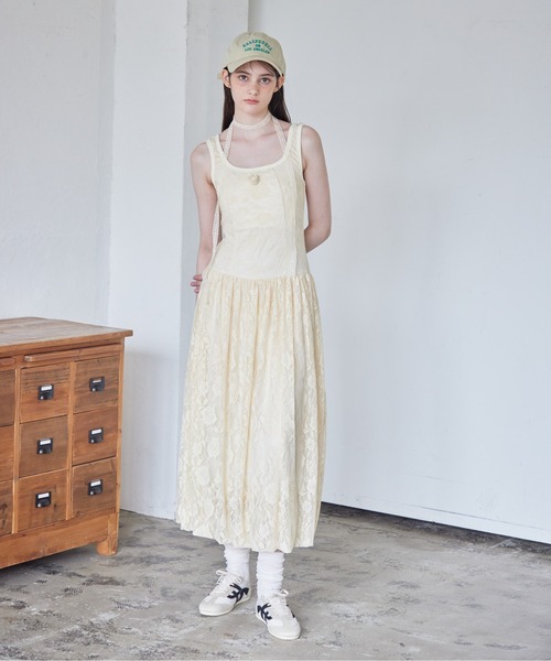 etre loin（エトルワン）の「Low switching rose lace dress（ワンピース・レディース・ブラック/サックスブルー/クリーム・M）」の3枚目の写真