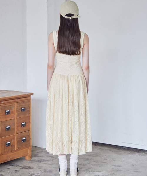 etre loin（エトルワン）の「Low switching rose lace dress（ワンピース・レディース・ブラック/サックスブルー/クリーム・M）」の14枚目の写真