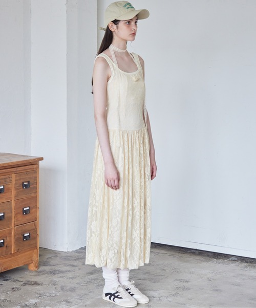 etre loin（エトルワン）の「Low switching rose lace dress（ワンピース・レディース・ブラック/サックスブルー/クリーム・M）」の15枚目の写真