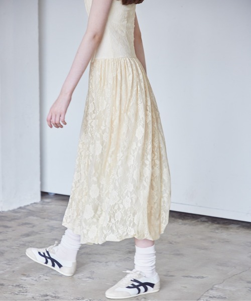 etre loin（エトルワン）の「Low switching rose lace dress（ワンピース・レディース・ブラック/サックスブルー/クリーム・M）」の9枚目の写真