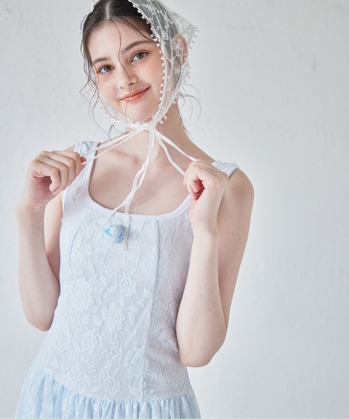 etre loin(エトルワン)の「Low switching rose lace dress(ワンピース・レディース・ブラック/サックスブルー/クリーム・M)」の9枚目の写真