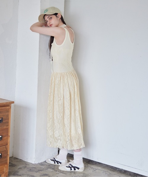 etre loin（エトルワン）の「Low switching rose lace dress（ワンピース・レディース・ブラック/サックスブルー/クリーム・M）」の11枚目の写真