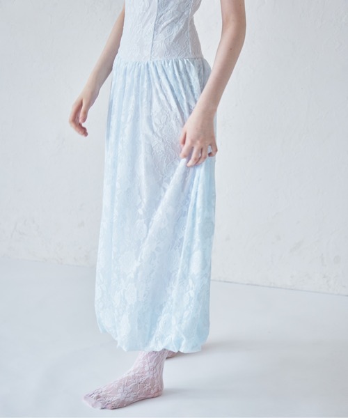 etre loin（エトルワン）の「Low switching rose lace dress（ワンピース・レディース・ブラック/サックスブルー/クリーム・M）」の20枚目の写真