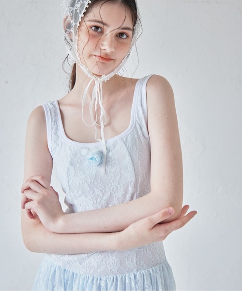 etre loin（エトルワン）の「Low switching rose lace dress（ワンピース・レディース・ブラック/サックスブルー/クリーム・M）」の22枚目の写真