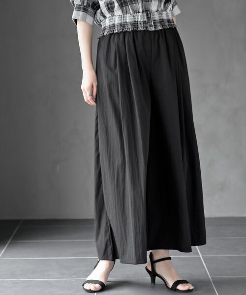 rps（アールピーエス）の「フロントタックイージーパンツ（その他パンツ・レディース・グレー/ブラック/ベージュ・フリー）」の2枚目の写真