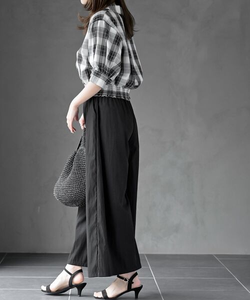 rps（アールピーエス）の「フロントタックイージーパンツ（その他パンツ・レディース・グレー/ブラック/ベージュ・フリー）」の7枚目の写真