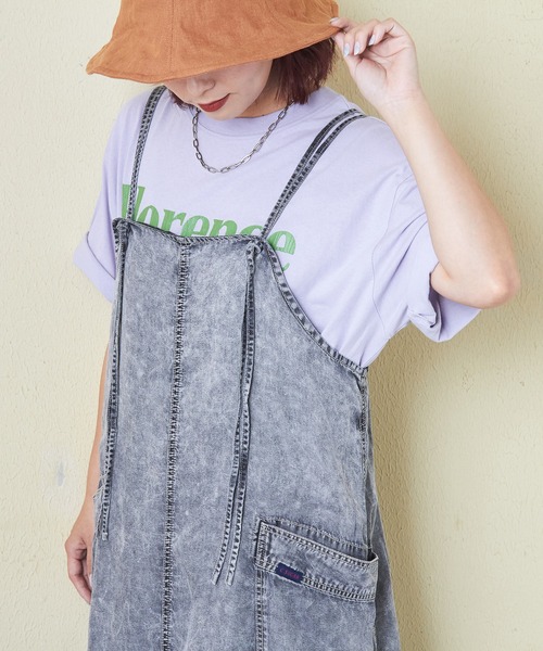 CUBE SUGAR(キューブシュガー)の「接触冷感テンセルデニムキャミワンピース(ワンピース・レディース・インディゴブルー/ブラック/ライトブルー・M)」の8枚目の写真