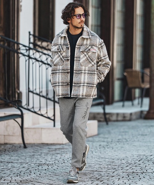 felkod（フィルコッド）の「mp13759- Print Cardboard Knit Pants ダンボールパンツ（その他パンツ・メンズ・ブラック/トップグレー/ネイビー・S/M/L/XL）」の9枚目の写真