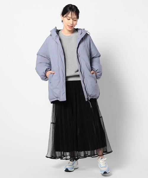 Grand PARK（グランドパーク）の「チュール＆プリーツ ティアードフレアスカート（スカート・レディース・ブラック/ブラウン・FREE）」の7枚目の写真