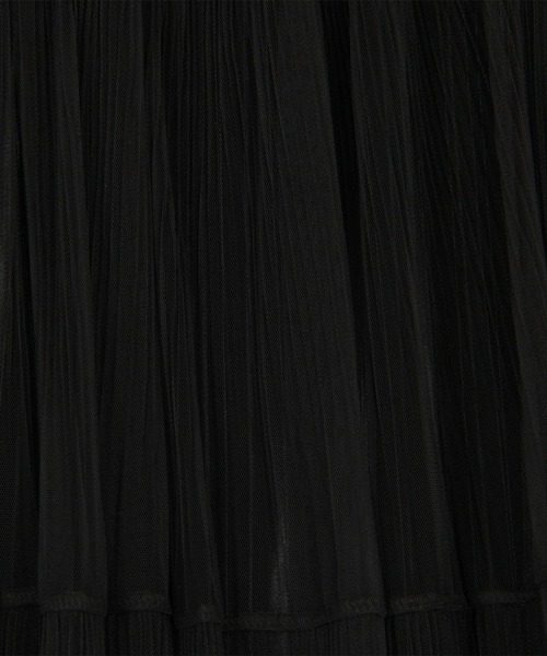 Grand PARK（グランドパーク）の「チュール＆プリーツ ティアードフレアスカート（スカート・レディース・ブラック/ブラウン・FREE）」の21枚目の写真