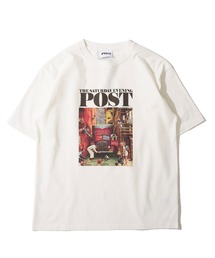TETE HOMME（テットオム）の「【THE SATURDAY EVENING POST】Road block グラフィックプリントTシャツ（Tシャツ/カットソー）」