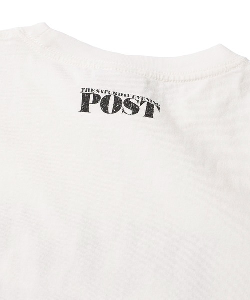 TETE HOMME（テットオム）の「【THE SATURDAY EVENING POST】Road block グラフィックプリントTシャツ（Tシャツ/カットソー・レディース・チャコールグレー/ホワイト/ブルーグレー・MEDIUM/LARGE/X-LARGE）」の4枚目の写真