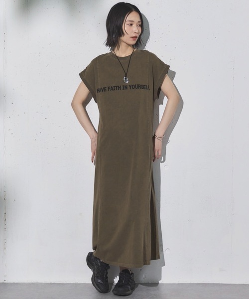 セール】2WAYピグメントカットワンピース（ワンピース）｜DOUX