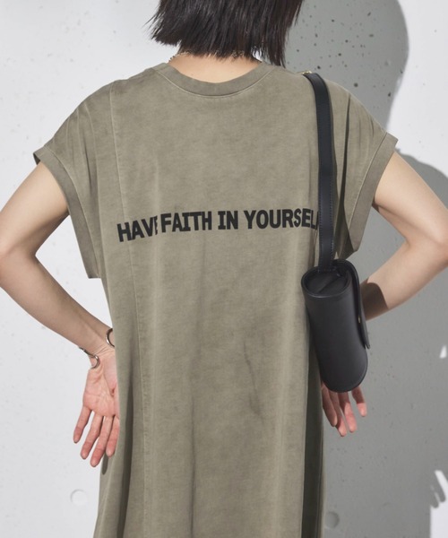 Doux archives(ドゥアルシーヴ)の「2WAYピグメントカットワンピース(ワンピース・レディース・ブラウン/チャコールグレー/カーキ・38)」の3枚目の写真