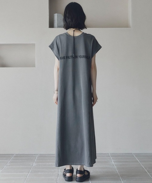 Doux archives(ドゥアルシーヴ)の「2WAYピグメントカットワンピース(ワンピース・レディース・ブラウン/チャコールグレー/カーキ・38)」の17枚目の写真