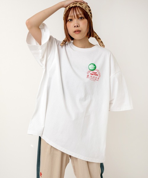 RNA（アールエヌエー）の「M2503 ヘビトラＢＩＧ　Ｔ（Tシャツ/カットソー・レディース・ブラック/ホワイト/イエロー・MEDIUM）」の4枚目の写真