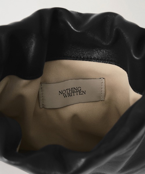 NOTHING WRITTEN（ナッシングリトゥン）の「NOTHING WRITTEN / ナッシングリトゥン FATU SHOULDER BAG ショルダーバック（ショルダーバッグ・レディース・ダークブラウン/ホワイト/ブラック・FREE）」の12枚目の写真