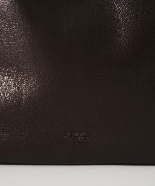 NOTHING WRITTEN（ナッシングリトゥン）の「NOTHING WRITTEN / ナッシングリトゥン FATU SHOULDER BAG ショルダーバック（ショルダーバッグ・レディース・ダークブラウン/ホワイト/ブラック・FREE）」の13枚目の写真