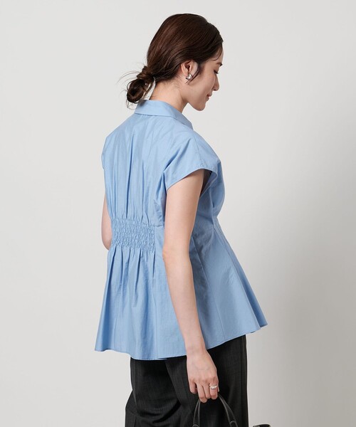 UNITED ARROWS（ユナイテッドアローズ）の「MANTECO POP フレンチスリーブ ブラウス（シャツ/ブラウス・レディース・その他7/ダークグレー/ブラック/ライトブルー・FREE）」の4枚目の写真