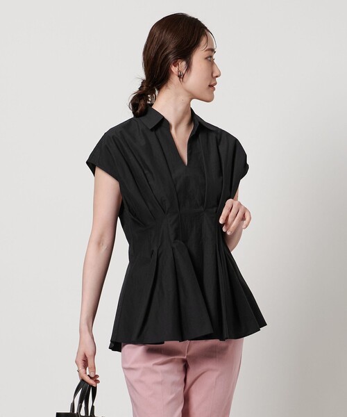 UNITED ARROWS（ユナイテッドアローズ）の「MANTECO POP フレンチスリーブ ブラウス（シャツ/ブラウス・レディース・その他7/ダークグレー/ブラック/ライトブルー・FREE）」の2枚目の写真