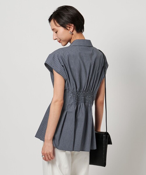 UNITED ARROWS（ユナイテッドアローズ）の「MANTECO POP フレンチスリーブ ブラウス（シャツ/ブラウス・レディース・その他7/ダークグレー/ブラック/ライトブルー・FREE）」の5枚目の写真