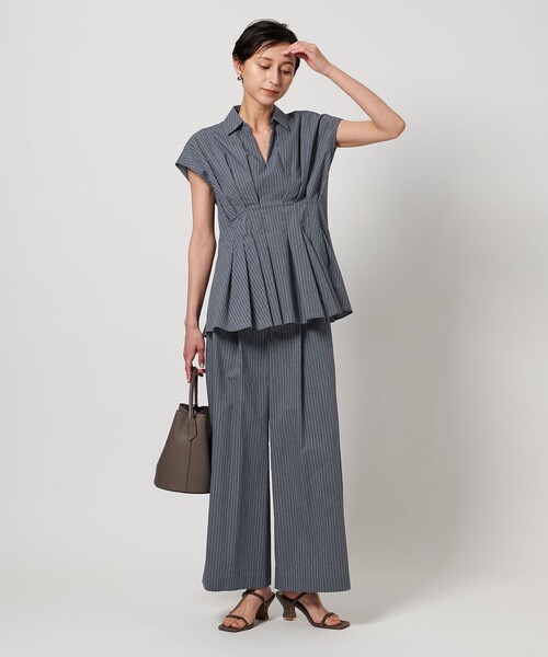 UNITED ARROWS（ユナイテッドアローズ）の「MANTECO POP フレンチスリーブ ブラウス（シャツ/ブラウス・レディース・その他7/ダークグレー/ブラック/ライトブルー・FREE）」の8枚目の写真