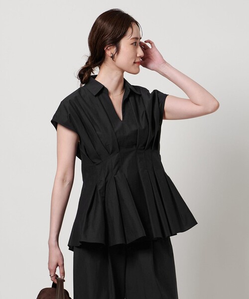 UNITED ARROWS（ユナイテッドアローズ）の「MANTECO POP フレンチスリーブ ブラウス（シャツ/ブラウス・レディース・その他7/ダークグレー/ブラック/ライトブルー・FREE）」の10枚目の写真