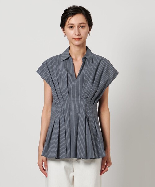 UNITED ARROWS（ユナイテッドアローズ）の「MANTECO POP フレンチスリーブ ブラウス（シャツ/ブラウス・レディース・その他7/ダークグレー/ブラック/ライトブルー・FREE）」の18枚目の写真