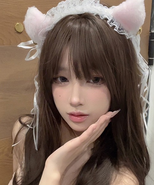 c.u.l(シーユーエル)の「フリル ふわもこ 猫耳 ヘアバンド カチューシャ cula1194(カチューシャ・レディース・ブラック/ホワイト/ピンク/ブラック系その他・FREE)」の10枚目の写真