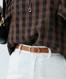 《WEB限定アイテム》オーバルバックルベルト
