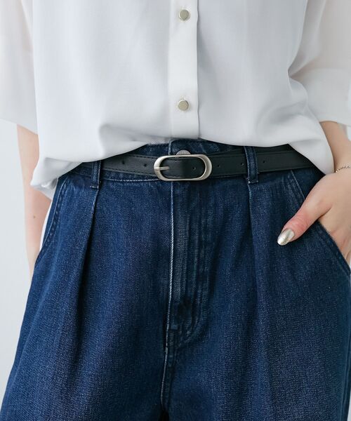 le.coeur blanc(ルクールブラン)の「《WEB限定アイテム》オーバルバックルベルト(ベルト・レディース・キャメル/ブラウン/ブラック・FREE)」の10枚目の写真